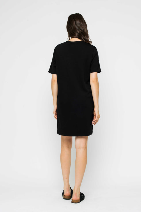 Nell-Luxe Fleece Tee Dress